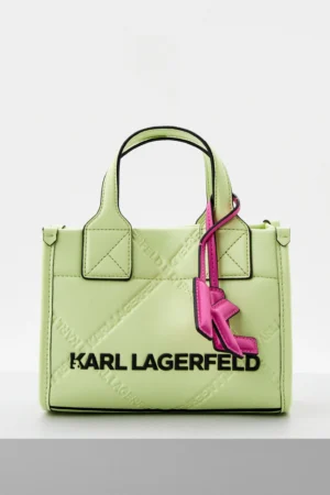 K/SKUARE EMBOSSED SMALL TOTE BAG 230W3031 GREEN