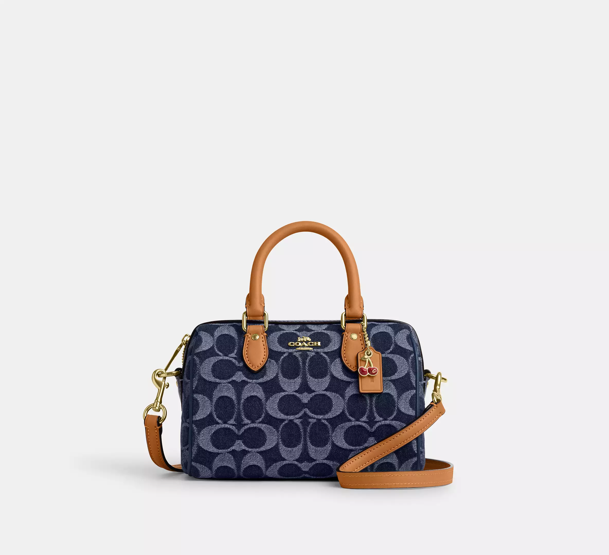 Mini Rowan Crossbody Bag In Signature Denim